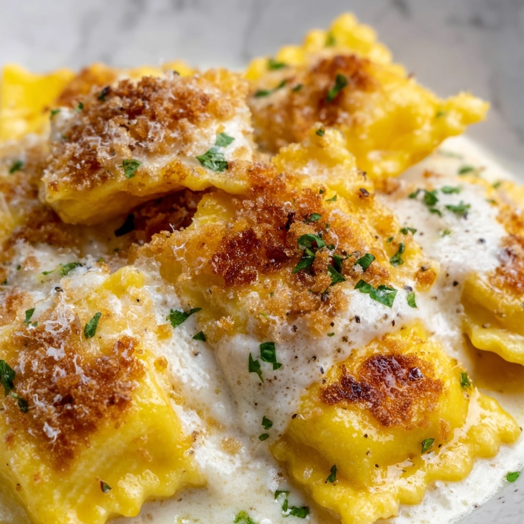 Brown Butter and Lemon Toasted Skillet Ravioli Recipe - Recipe Image