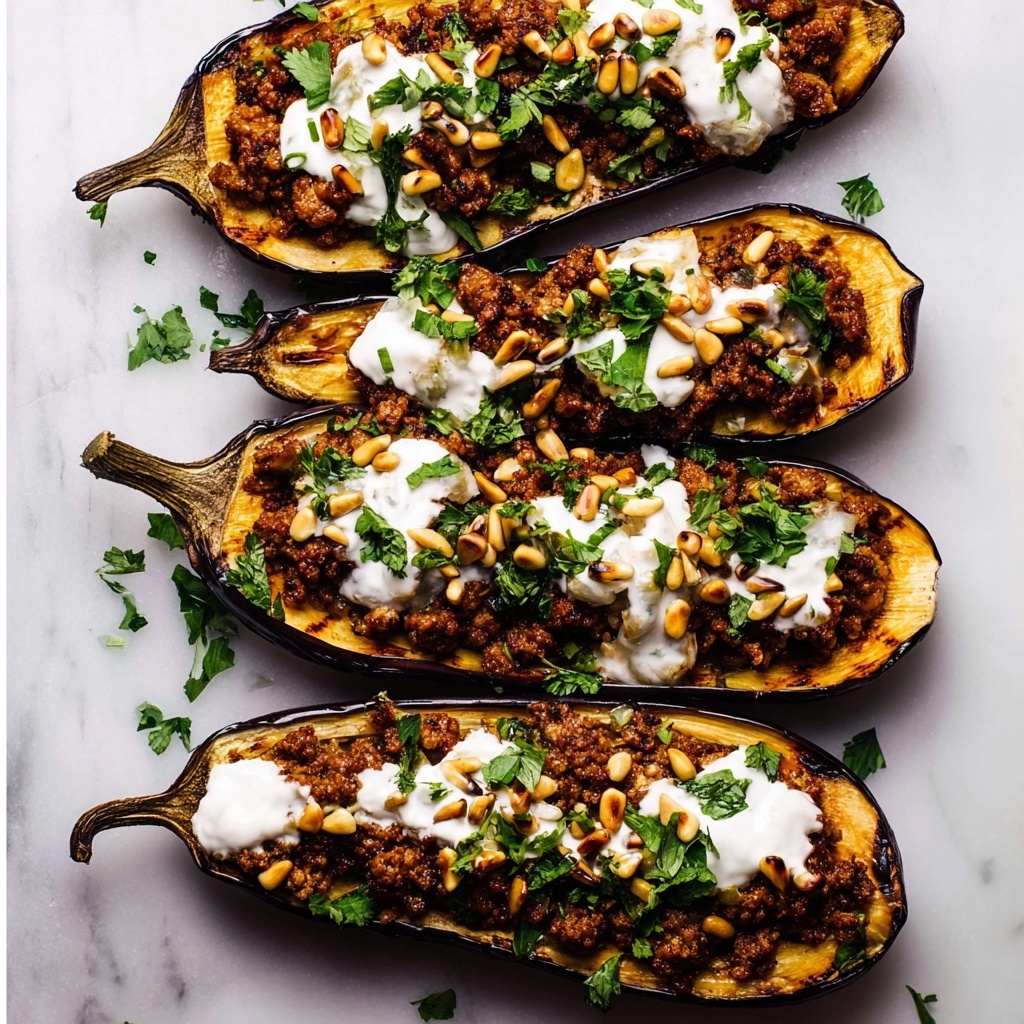 Easy Moroccan Stuffed Eggplant with Beef or Lamb Recipe - Recipe Image