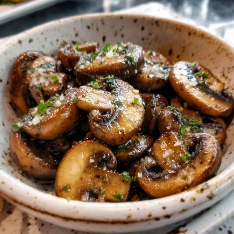 Garlic Butter Mushrooms Recipe