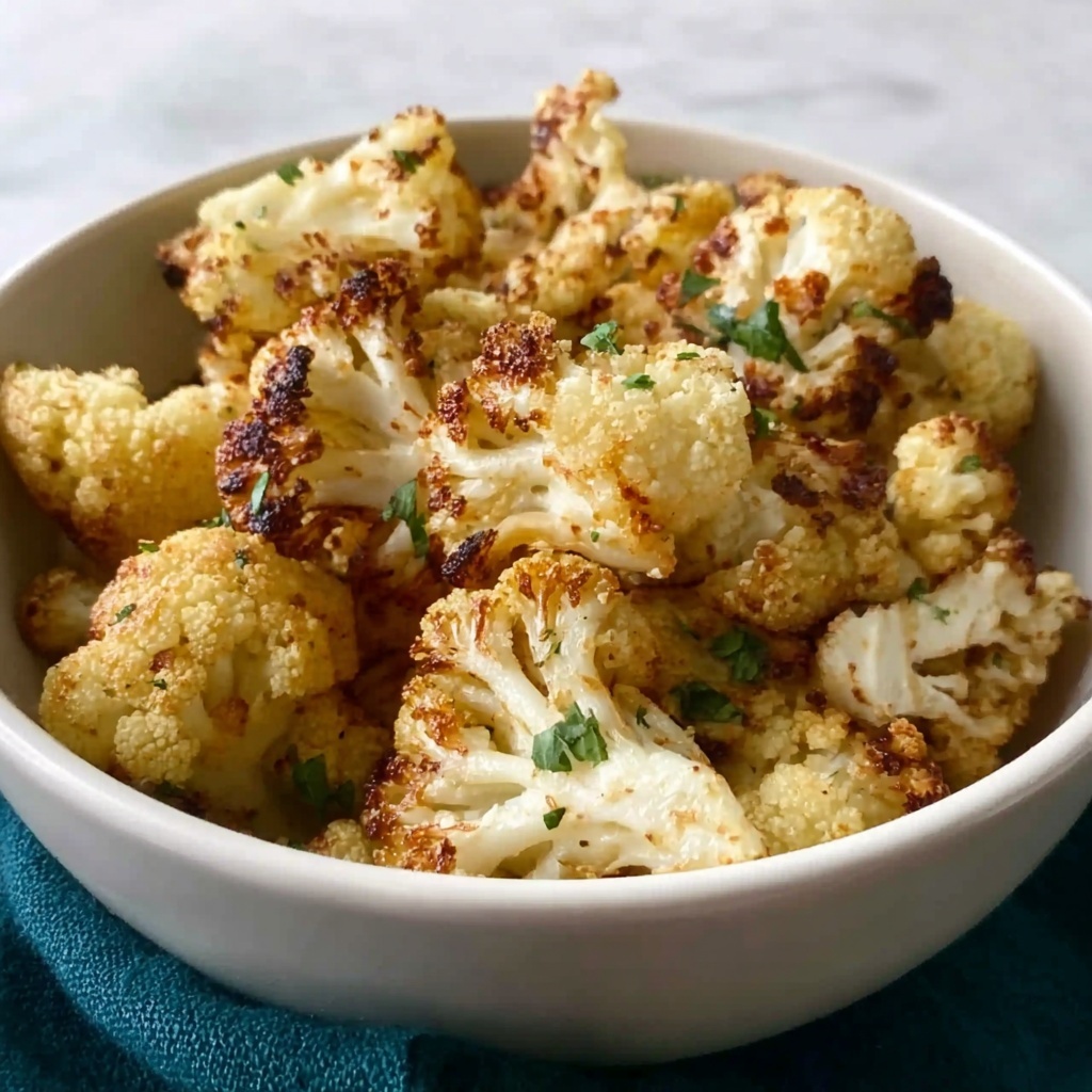 Crispy Roasted Cauliflower with Garlic and Herbs Recipe - Recipe Image
