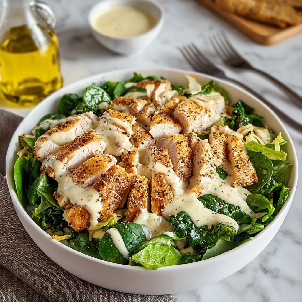 Grilled Chicken Caesar Salad with Homemade Croutons Recipe - Recipe Image