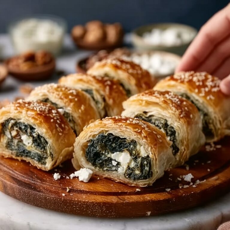 Savory Spinach and Feta Stuffed Puff Pastry Recipe