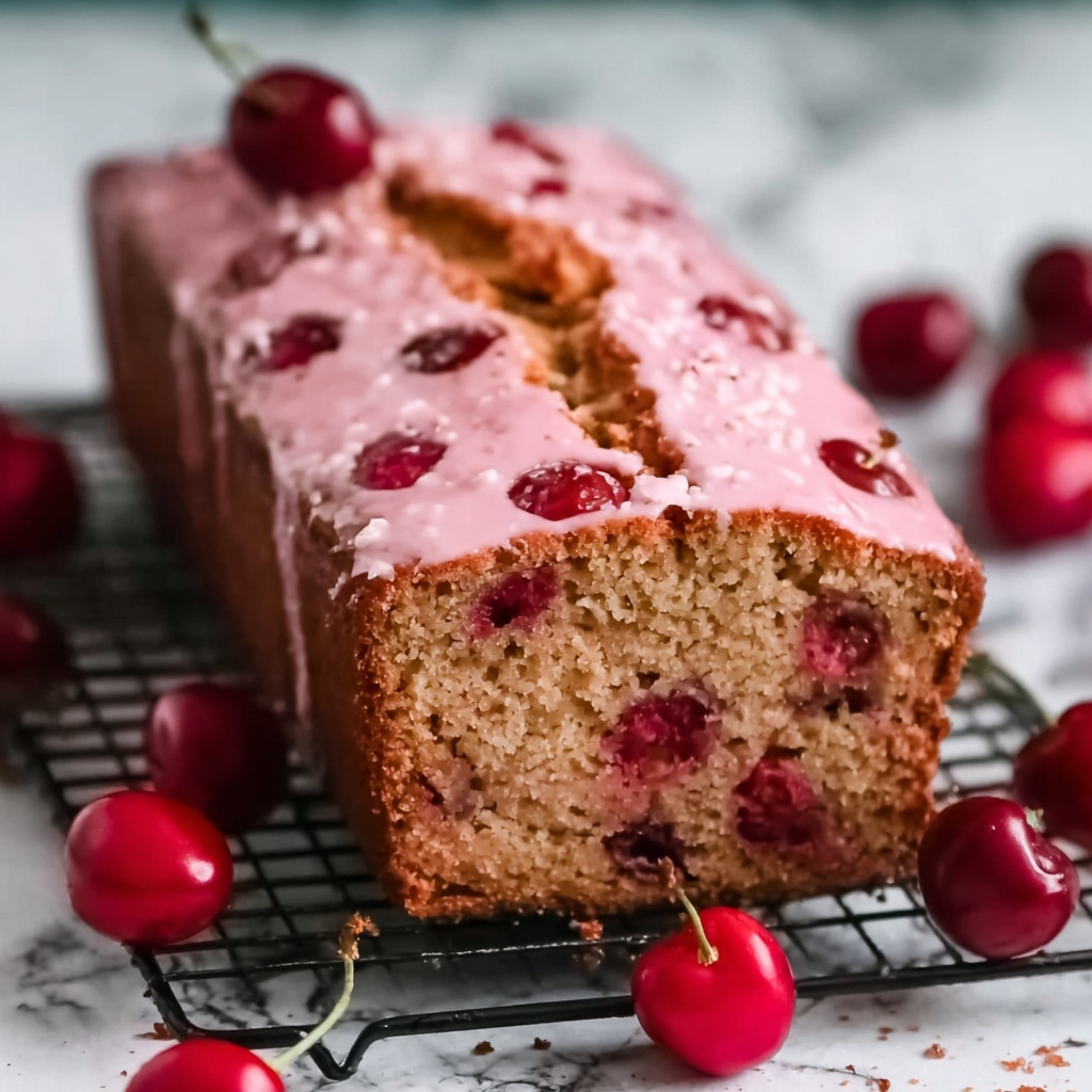 Cherry Bread with Cherry Glaze Recipe - Recipe Image