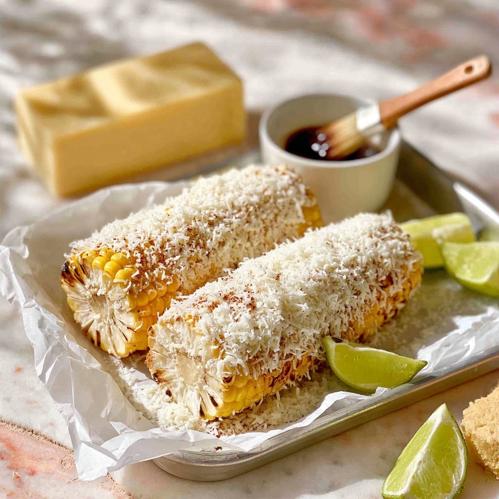 Grilled Mexican Corn with Chipotle Adobo Sauce Recipe - Recipe Image