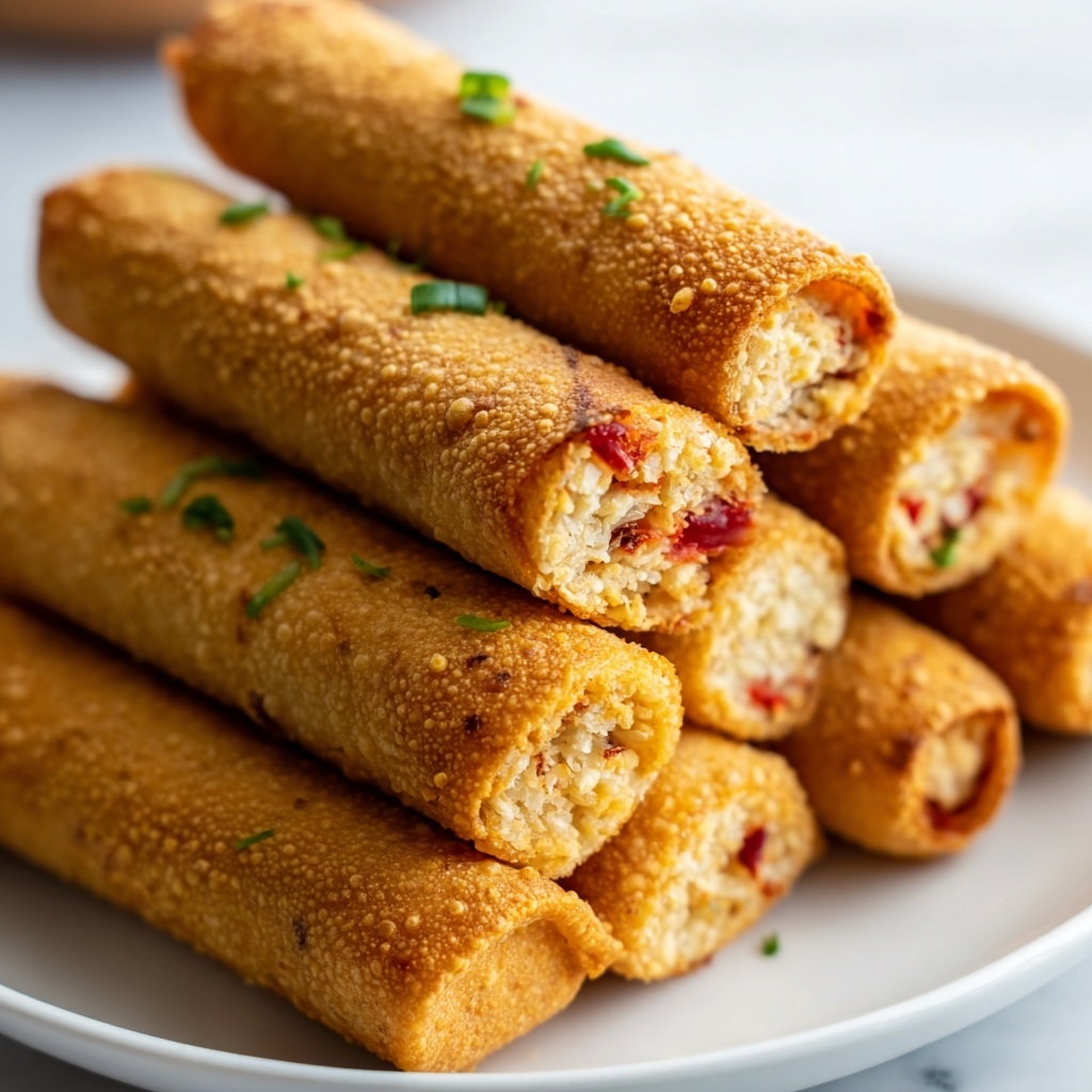 Crab Cake Egg Rolls with Chili-Mustard Dipping Sauce Recipe - Recipe Image