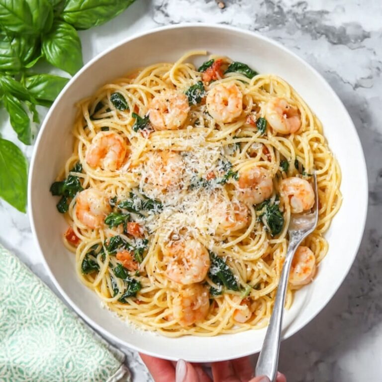 Shrimp and Angel Hair Pasta with Tomato-Basil Sauce Recipe