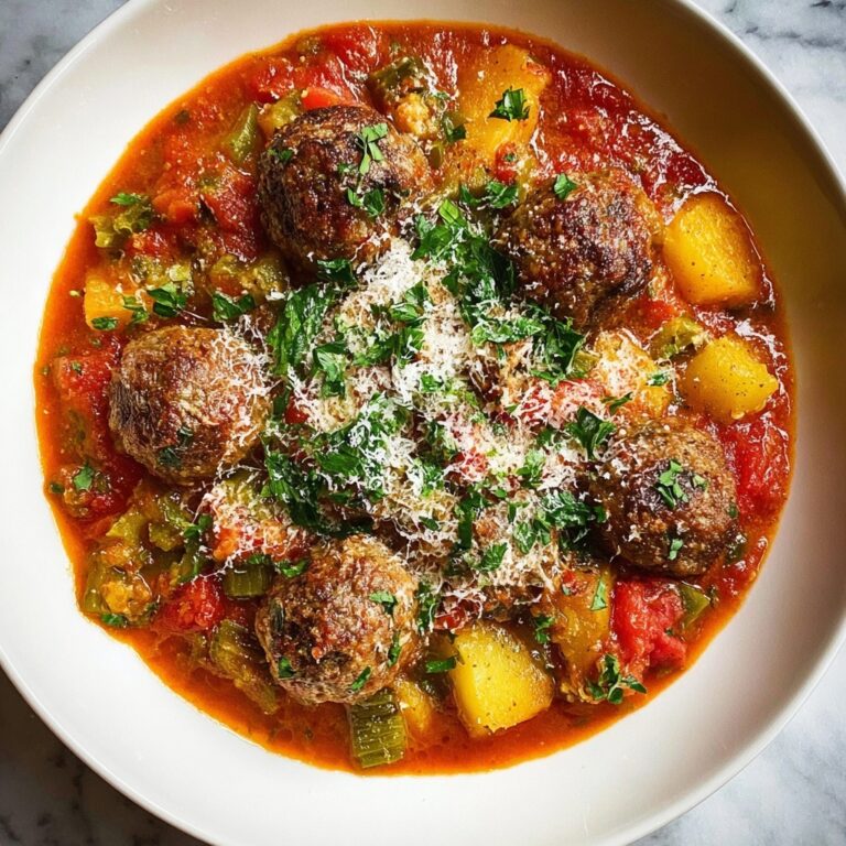 Hearty Spiced Italian Meatball Stew Recipe