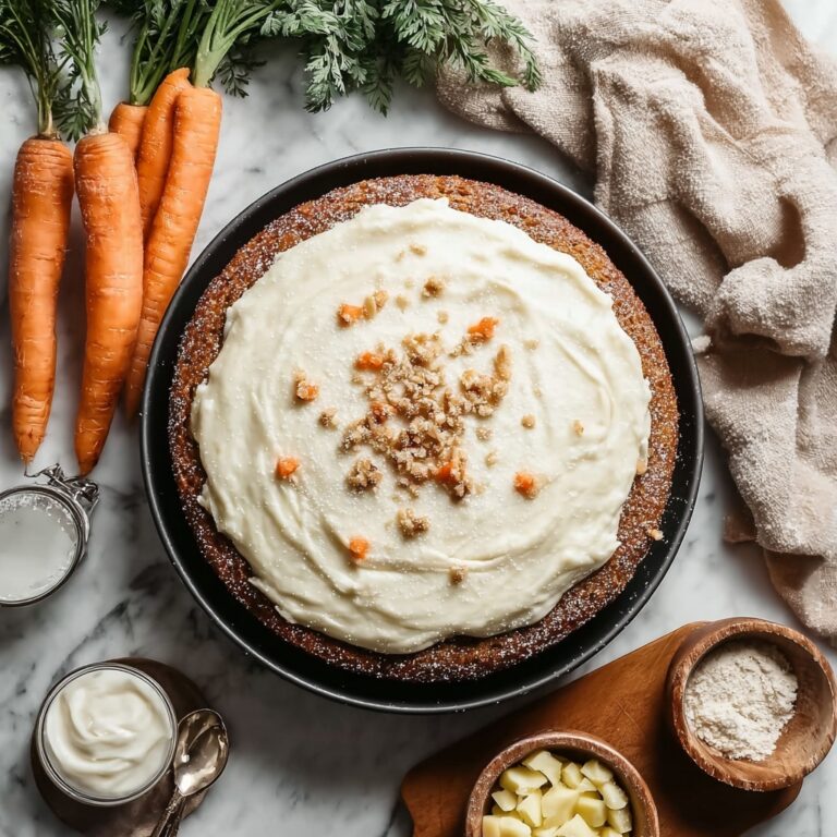 Homemade Carrot Cake With Creamy Cheese Frosting Recipe