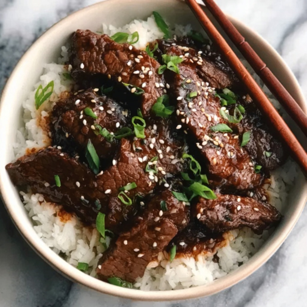 Slow-Cooked Korean Beef Delight Recipe - Recipe Image