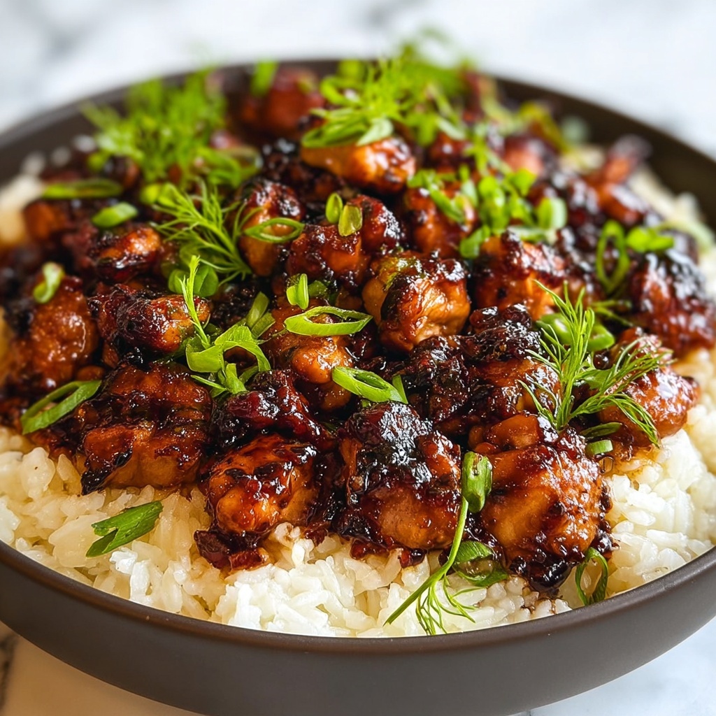 Honey BBQ Chicken Rice Recipe - Recipe Image