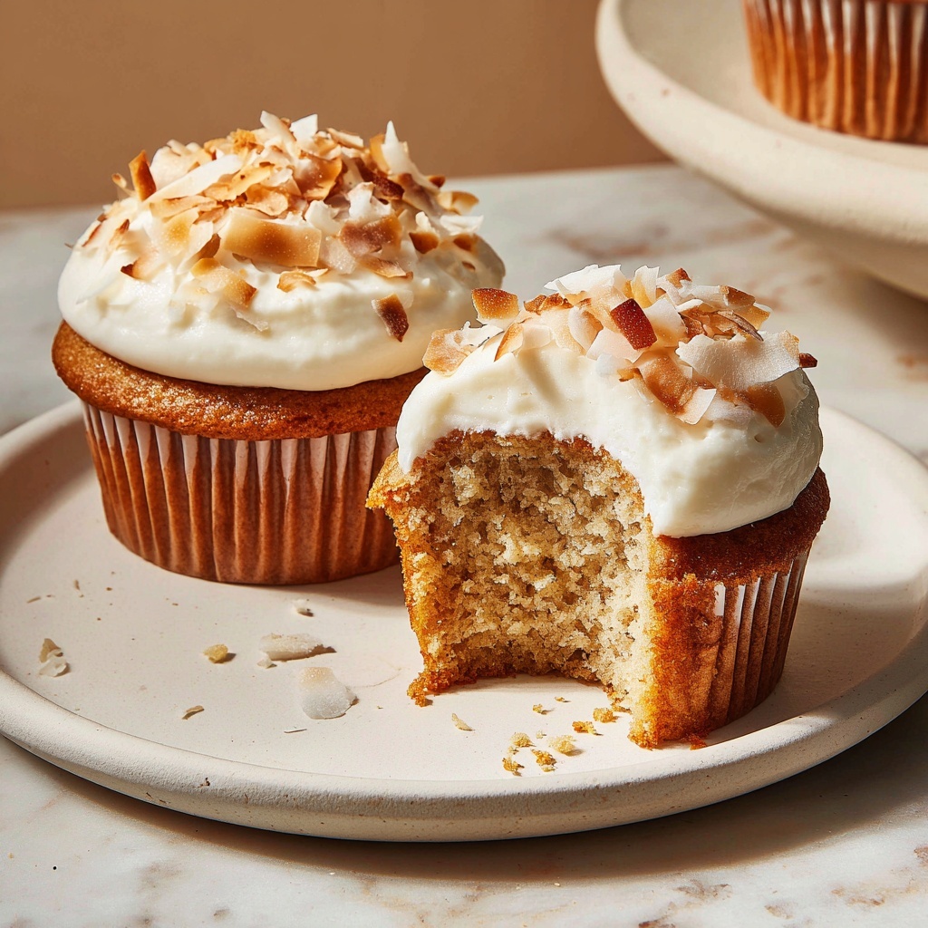Gluten-Free Vegan Coconut Cupcakes Recipe - Recipe Image