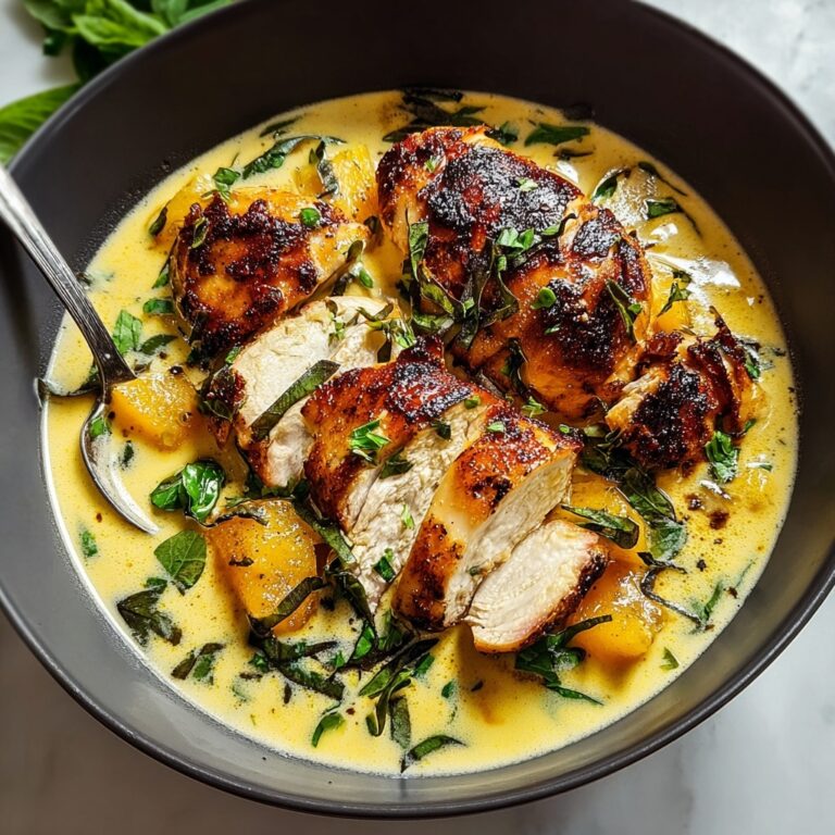 Savory Garlic Chicken in a Creamy Parmesan Sauce Recipe