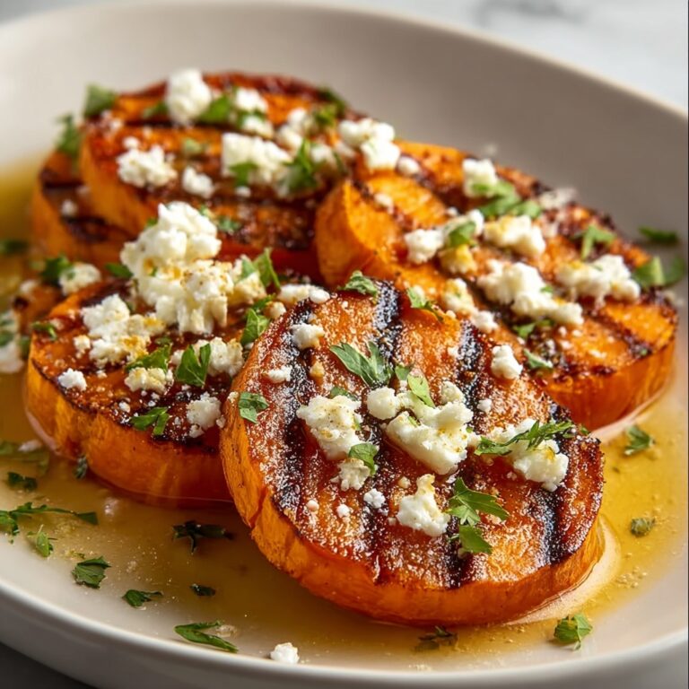 Roasted Sweet Potato Rounds with Honey & Feta Recipe