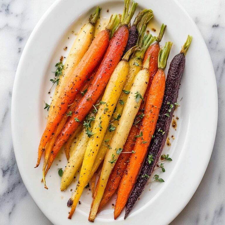 Roasted Rainbow Carrots with Honey, Balsamic, and Herbs Recipe
