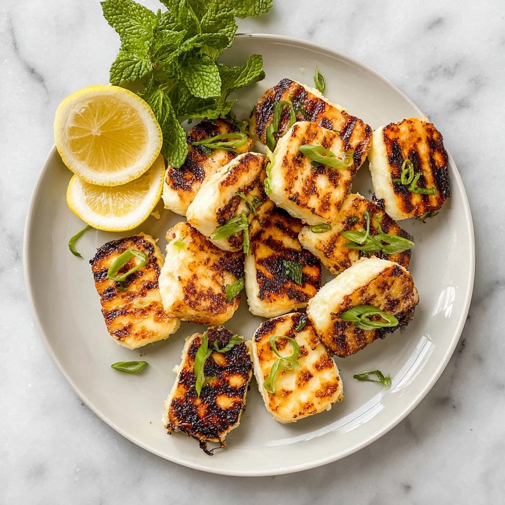 Grilled Halloumi with Lemon and Herbs Recipe - Recipe Image