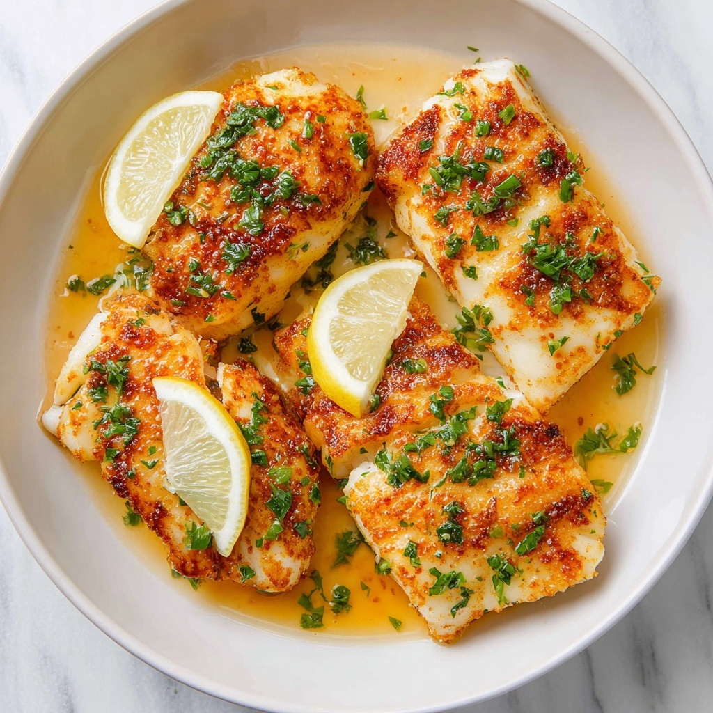 Lemon Garlic Butter Baked Cod Recipe - Recipe Image