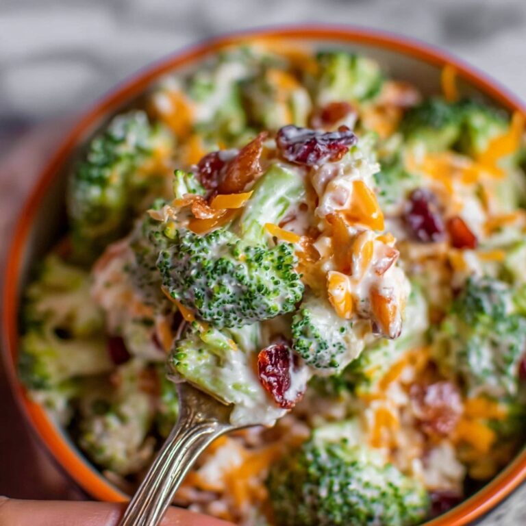Broccoli Salad with Bacon and Cranberries Recipe