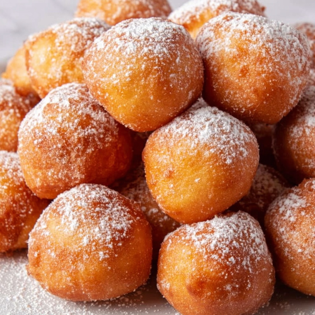 Classic Fried Zeppole with Confectioners’ Sugar Recipe - Recipe Image