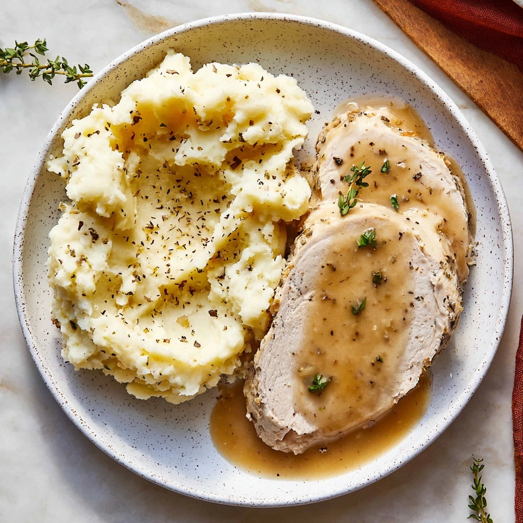 Instant Pot Turkey Breast with Herb Butter Recipe - Recipe Image
