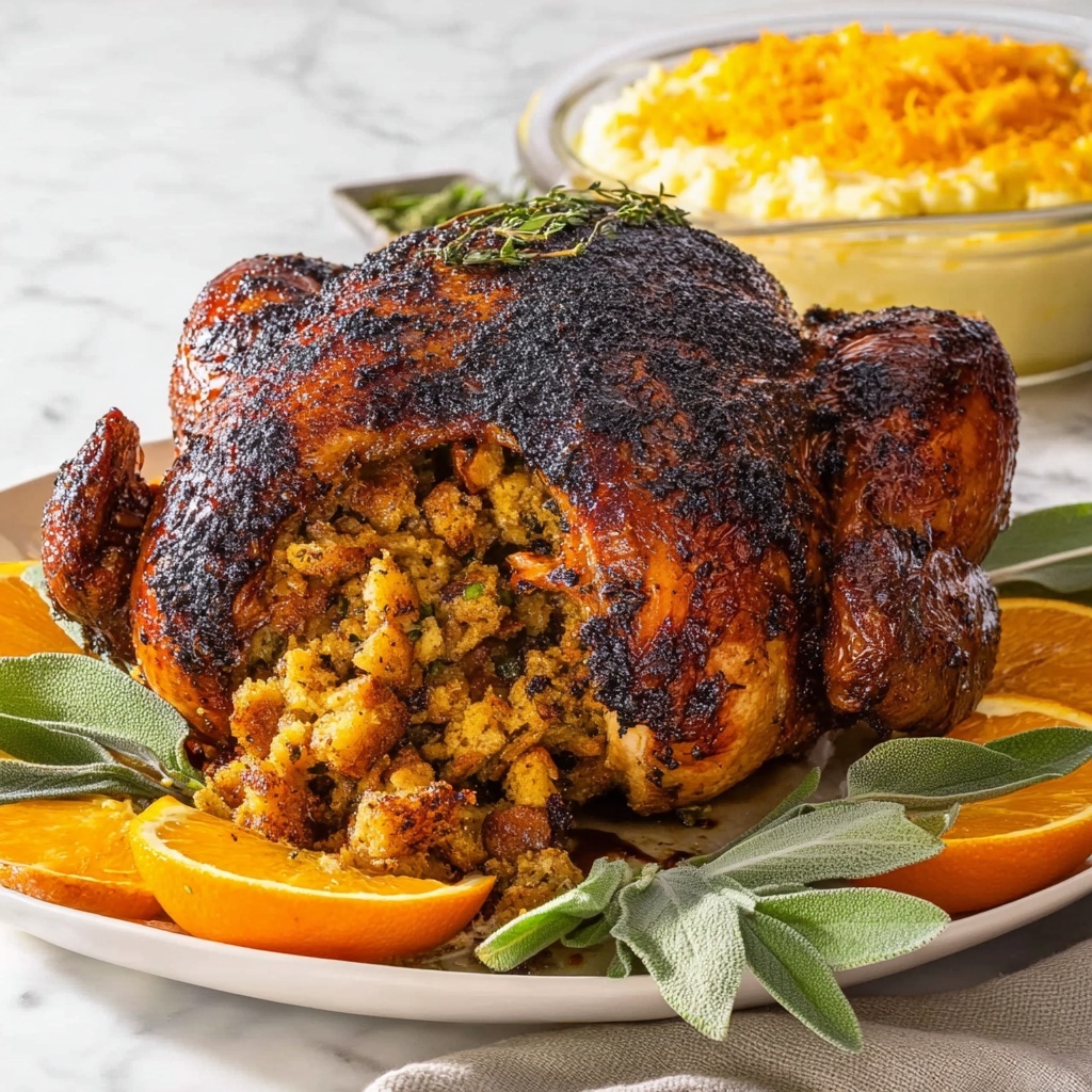 Dry Brined Roast Turkey with Orange and Herb Rub Recipe - Recipe Image