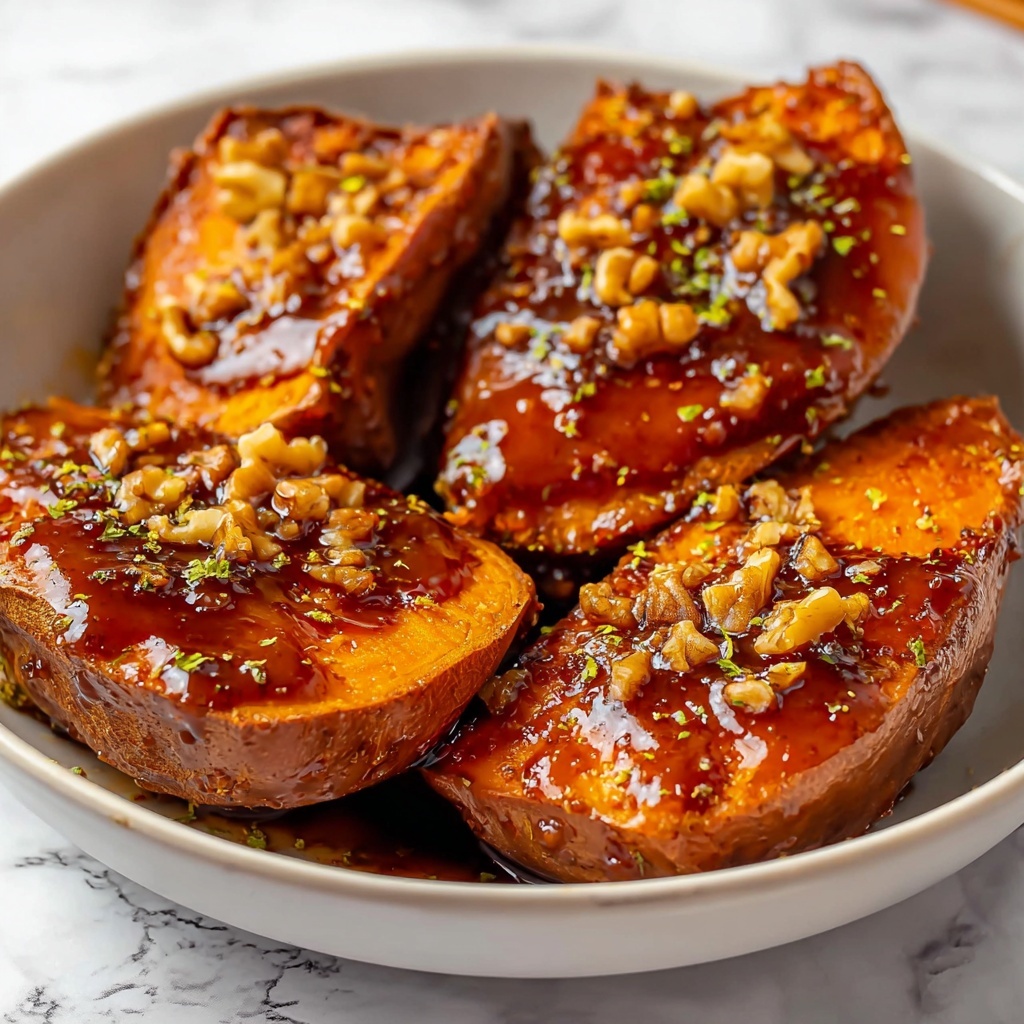 Sticky Tahini Butter Sweet Potatoes: An Incredible 7-Step Recipe - Recipe Image