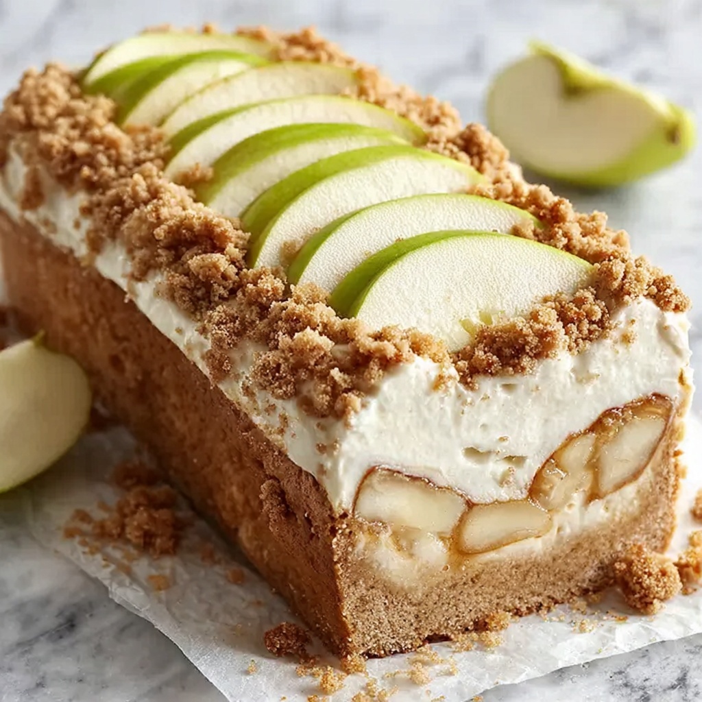 Apple Crisp Cheesecake Bread Recipe - Recipe Image
