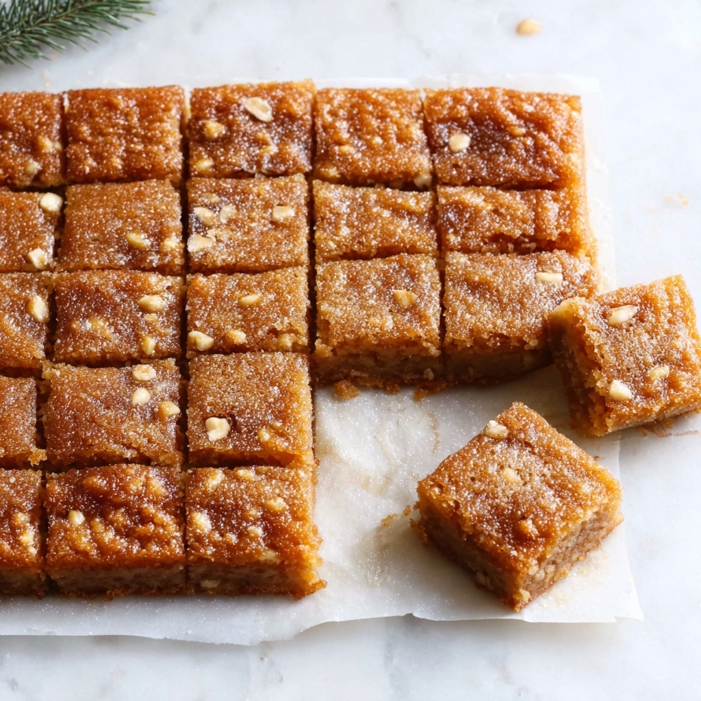 Gingerbread Blondies with White Chocolate Recipe - Recipe Image
