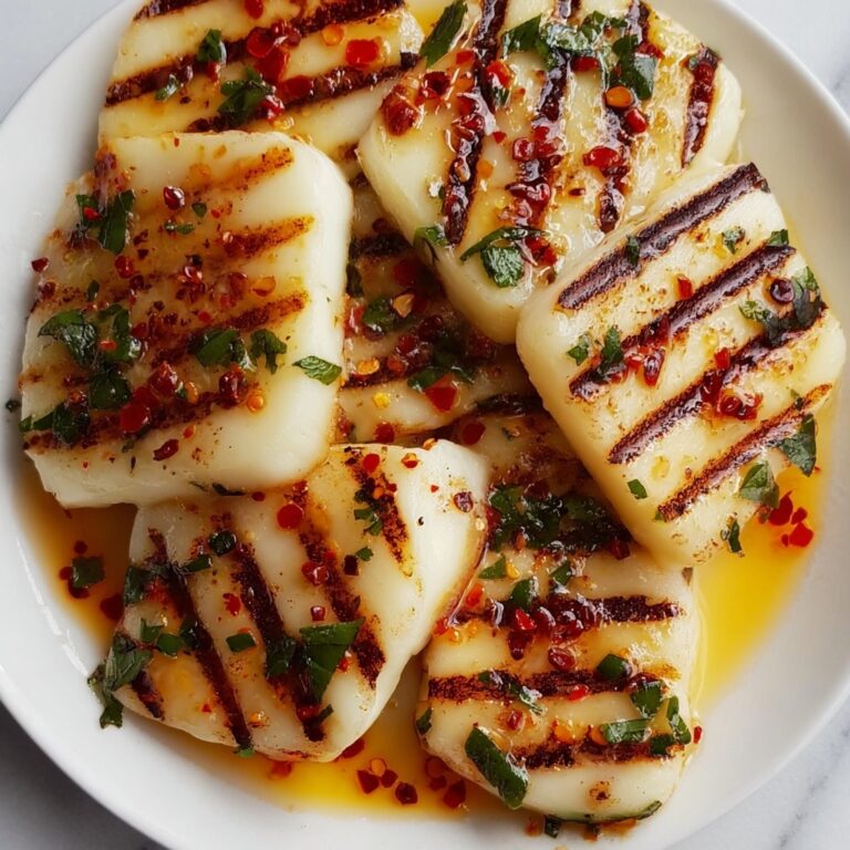 Grilled Halloumi with Honey Lime Chili Glaze Recipe