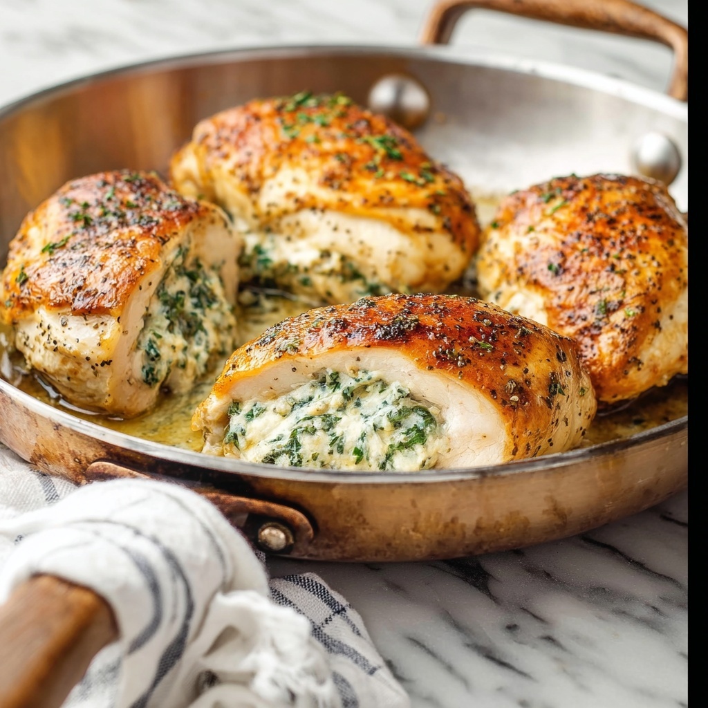 Cheesy Spinach Stuffed Chicken Breast Recipe - Recipe Image