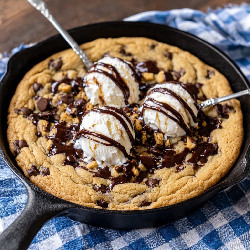 Skillet Chocolate Chip Cookies Recipe - Recipe Image