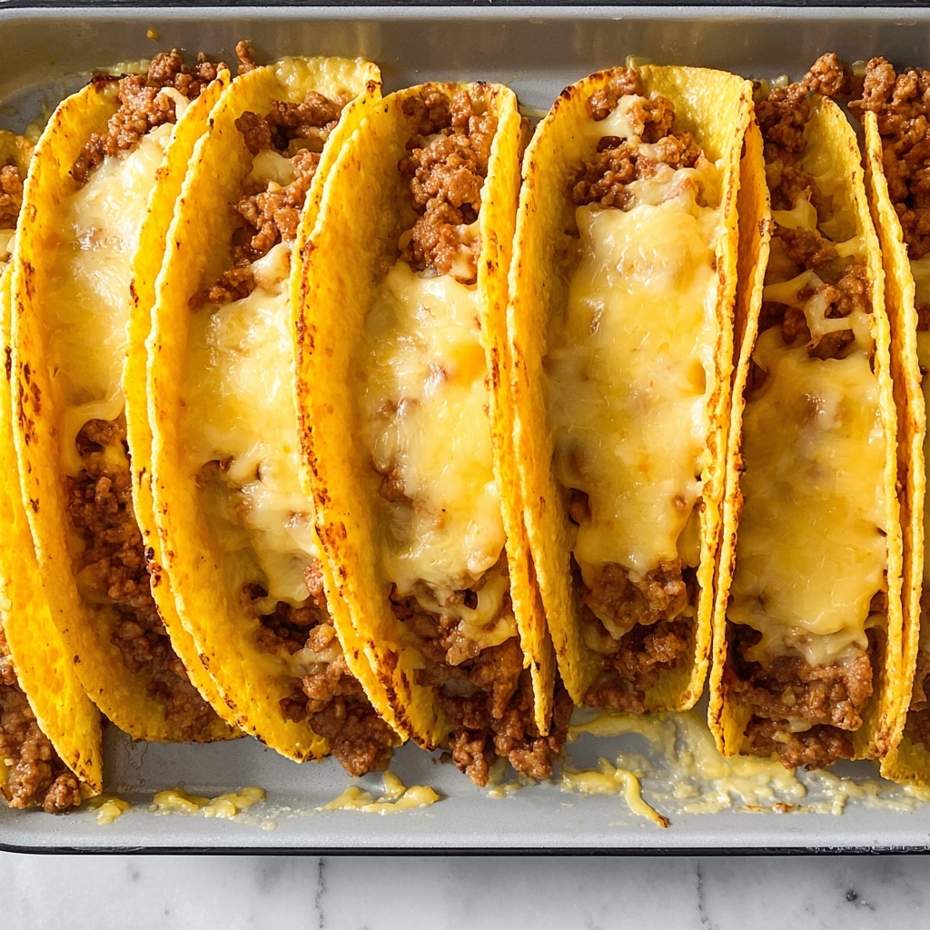 Baked Ground Beef Tacos Recipe - Recipe Image