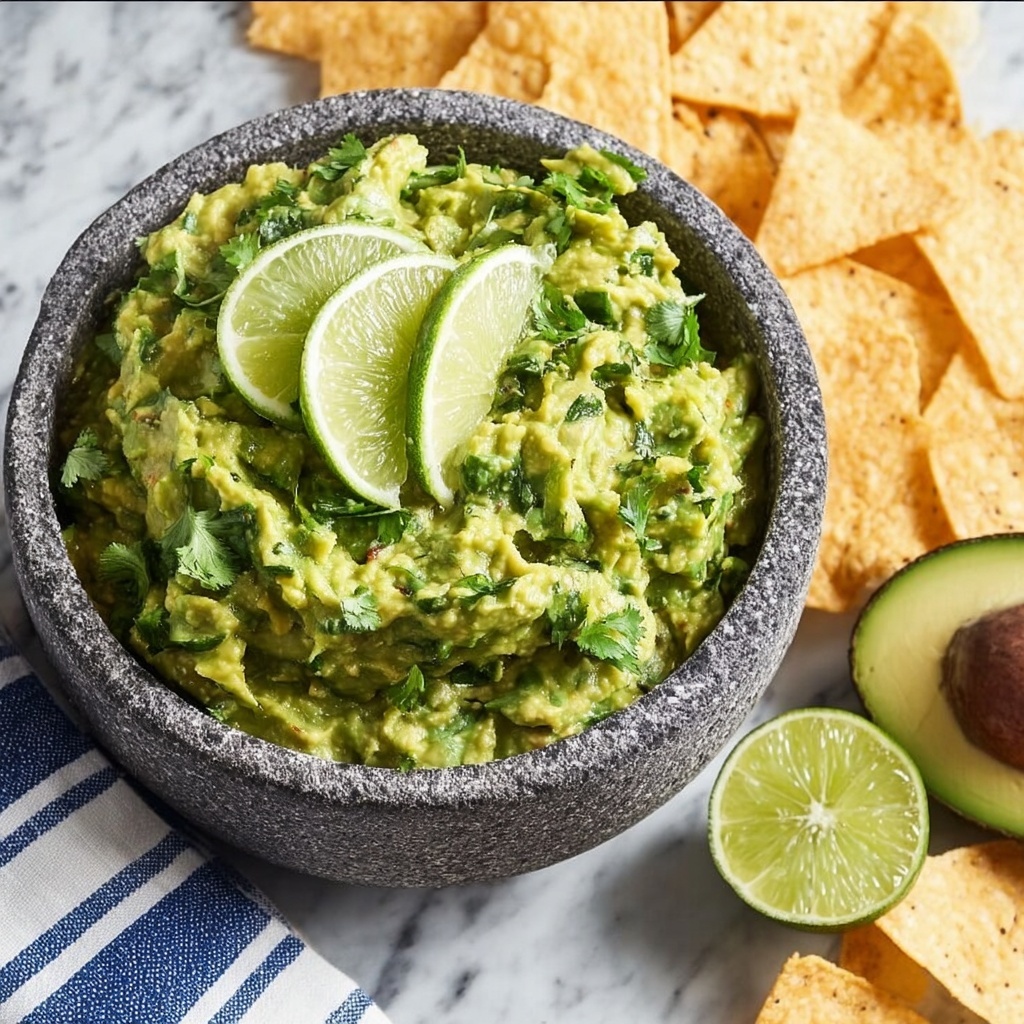 Creamy Cilantro-Lime Guacamole Recipe - Recipe Image