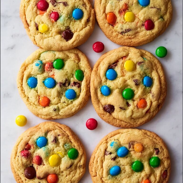 Soft and Chewy M&M Cookies Recipe