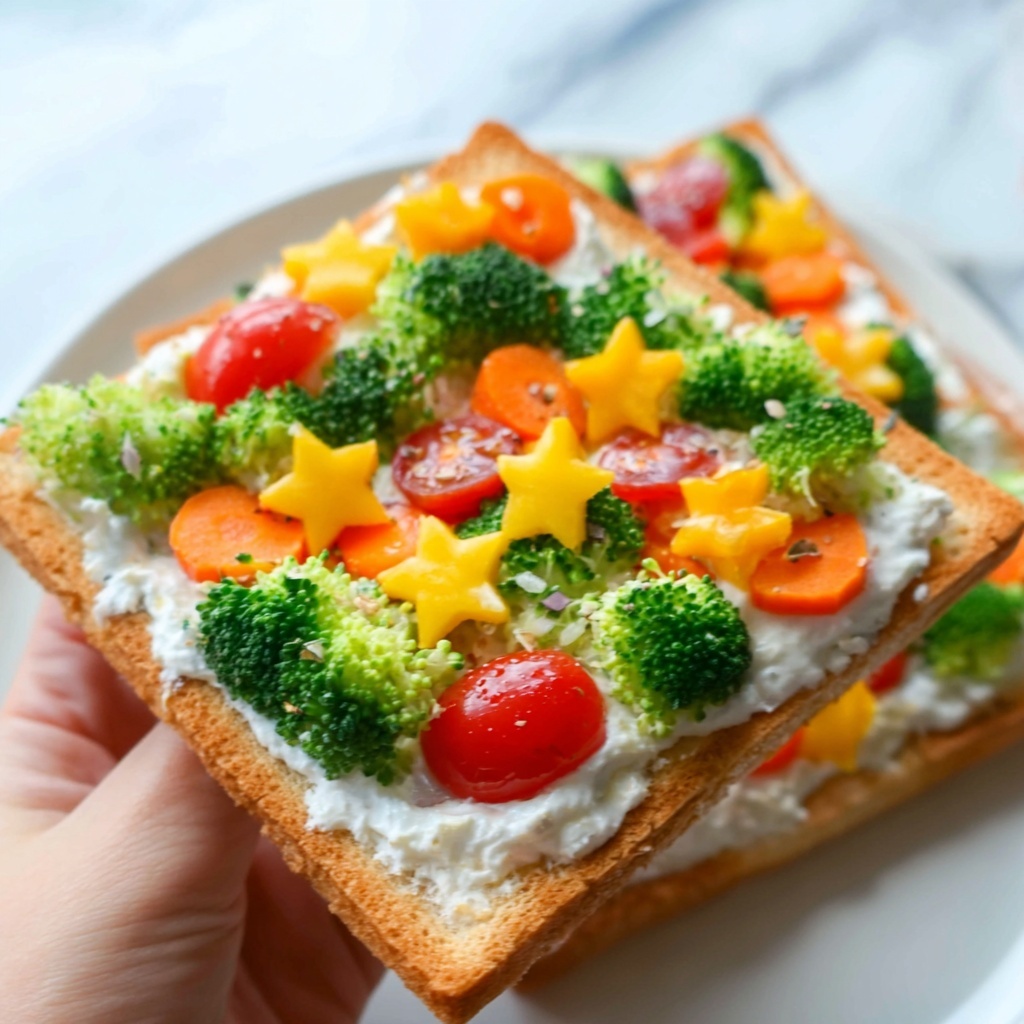 Christmas Veggie Pizza with Crescent Crust Recipe - Recipe Image