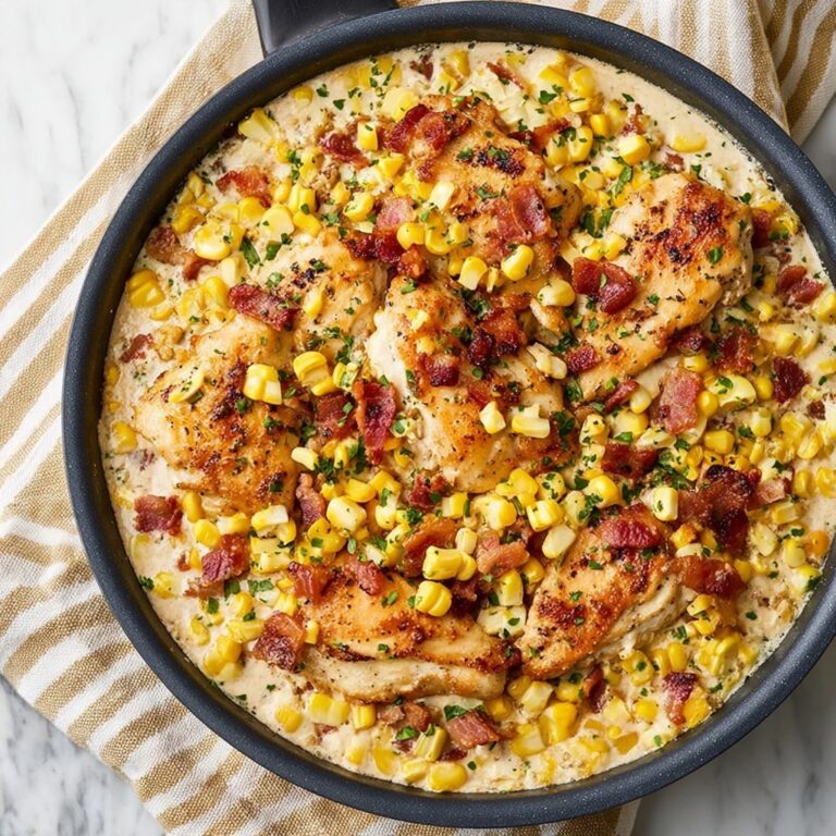 One-Pot Couscous Chicken with Bacon and Corn Recipe