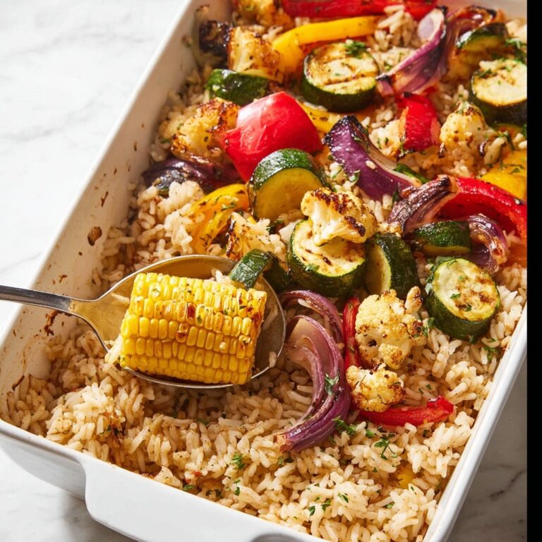 Oven Baked Rice and Vegetables Recipe