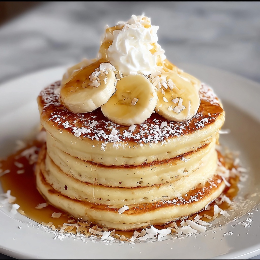 Sweet Coconut Cream Pancakes Recipe - Recipe Image