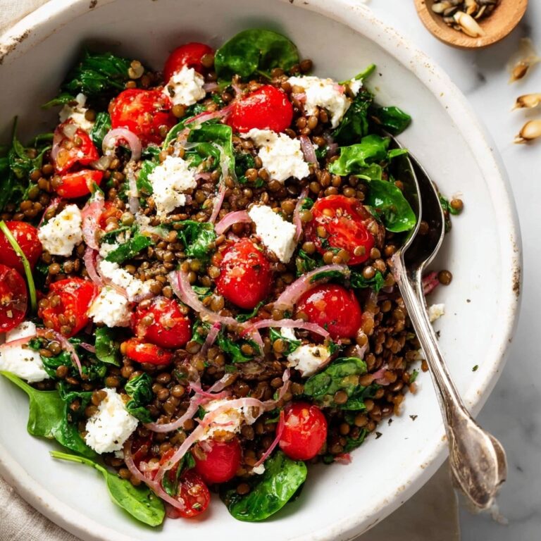 Farro Salad with Sizzled Garlic Dressing Recipe