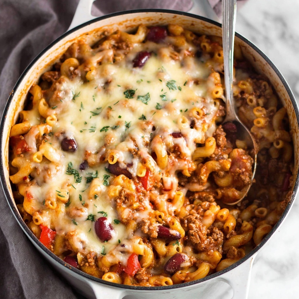 One Pot Chili Mac and Cheese Recipe - Recipe Image