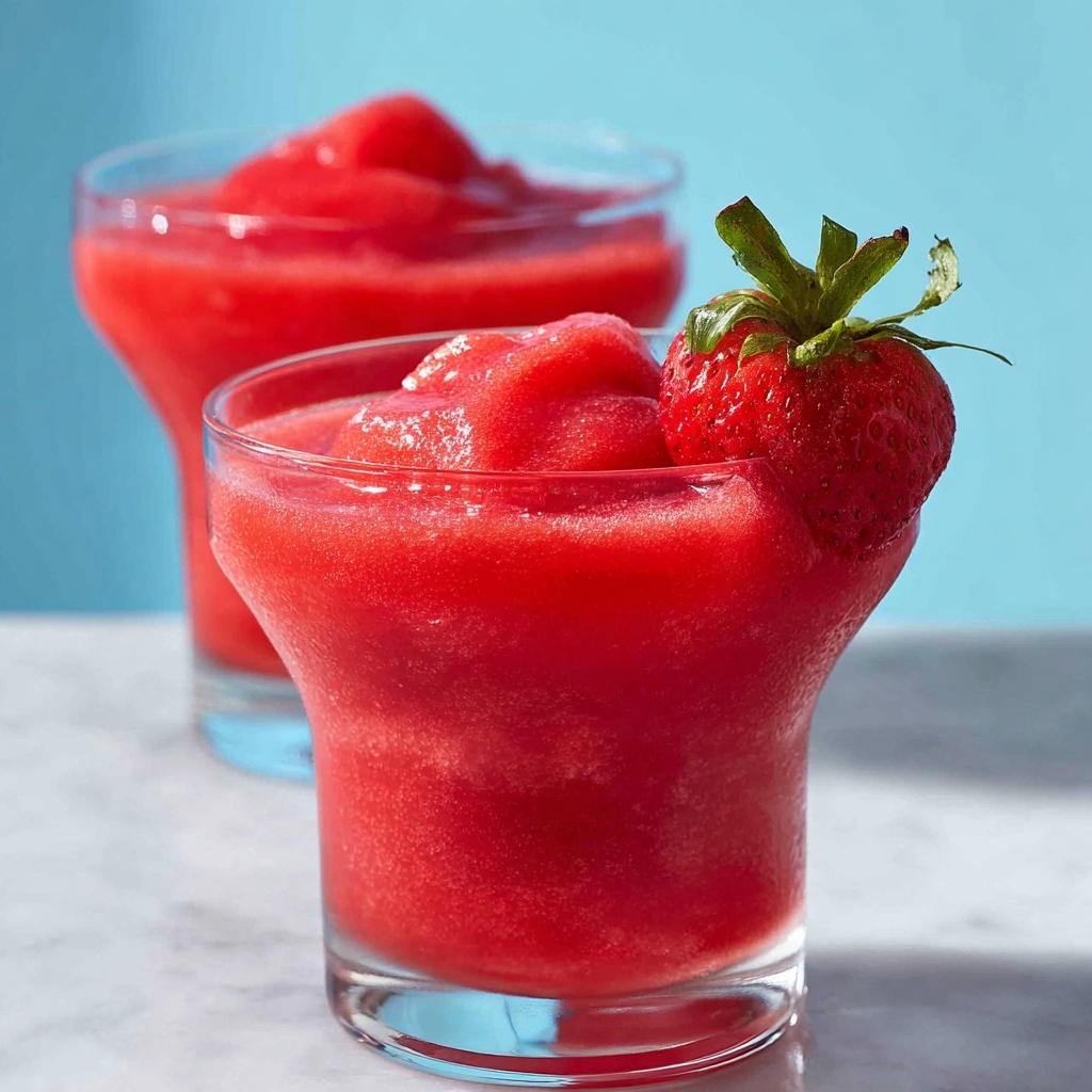 Frozen Strawberry Daiquiris Recipe - Recipe Image