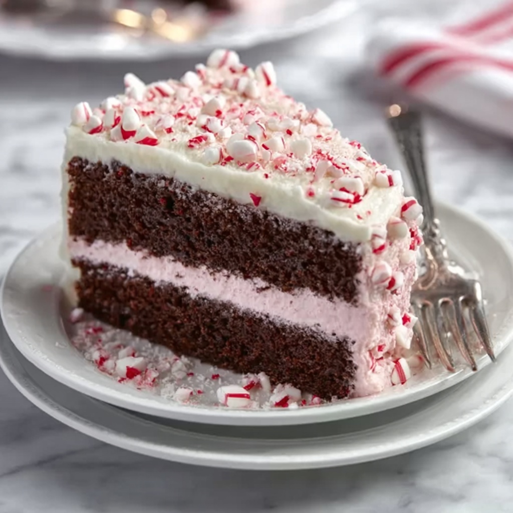 Festive Peppermint Cake Recipe - Recipe Image