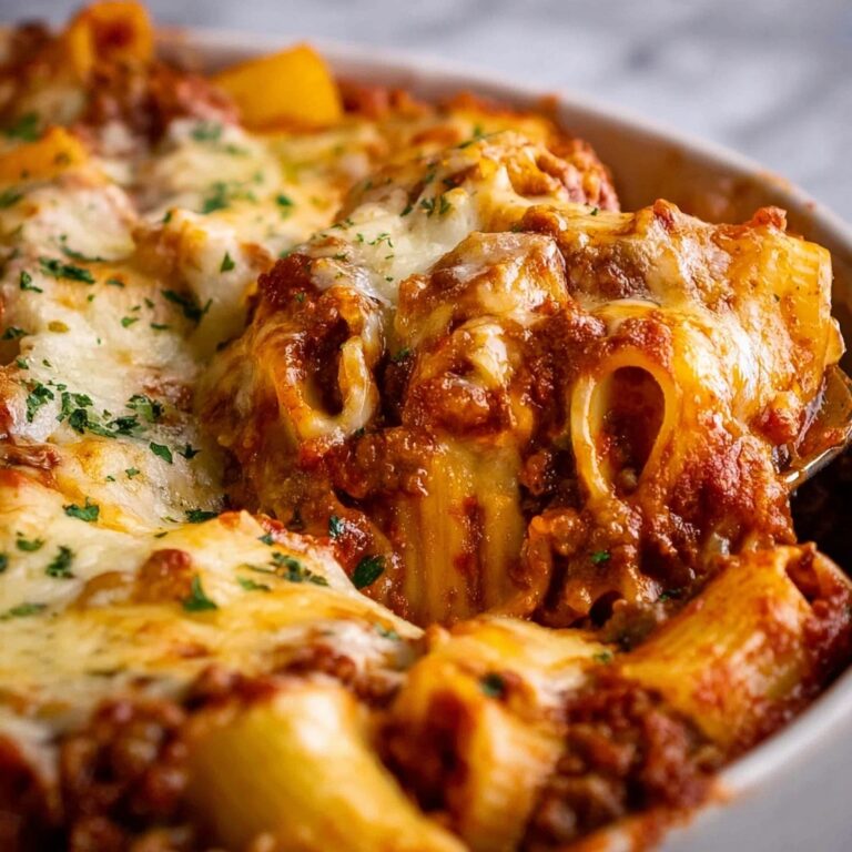 Baked Ziti with Meat and Cheese Recipe