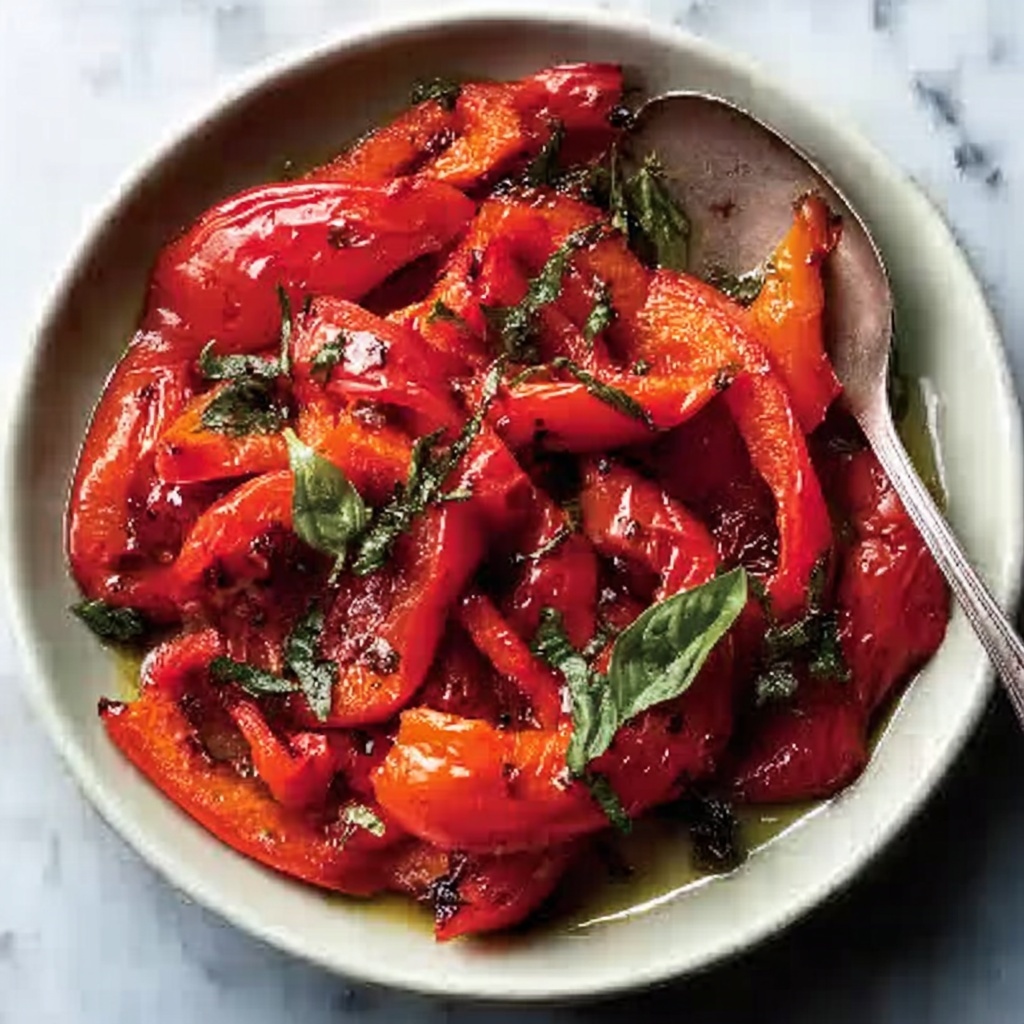 Roasted Red Pepper Salad: An Amazing Ultimate Recipe - Recipe Image