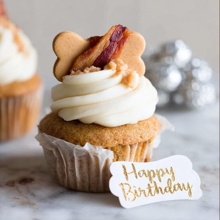 Dog-Friendly Pupcakes with Banana, Peanut Butter, and Yogurt Frosting Recipe