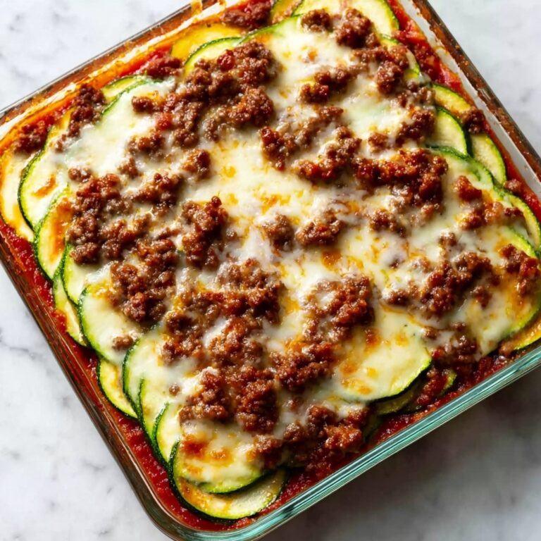 Zesty Zucchini Beef Casserole Recipe