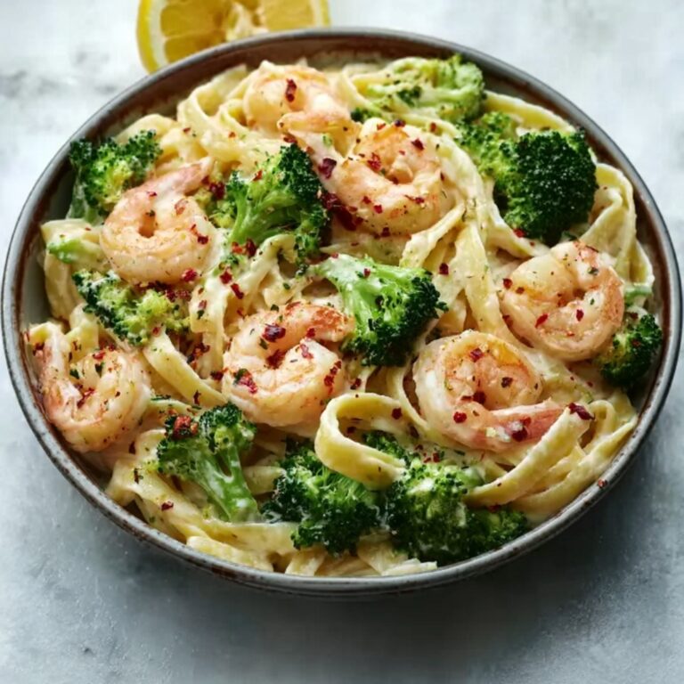 Lemon Pepper Shrimp and Broccoli Pasta Recipe