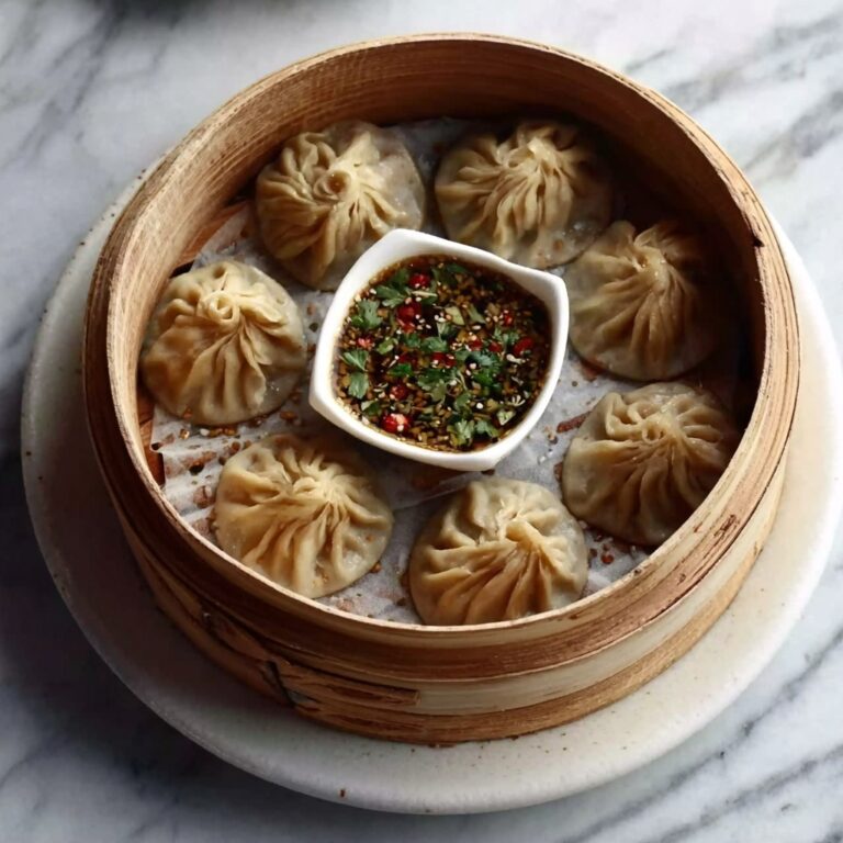 Steamed Vegetable Dumplings with Savory Soy Dipping Sauce Recipe