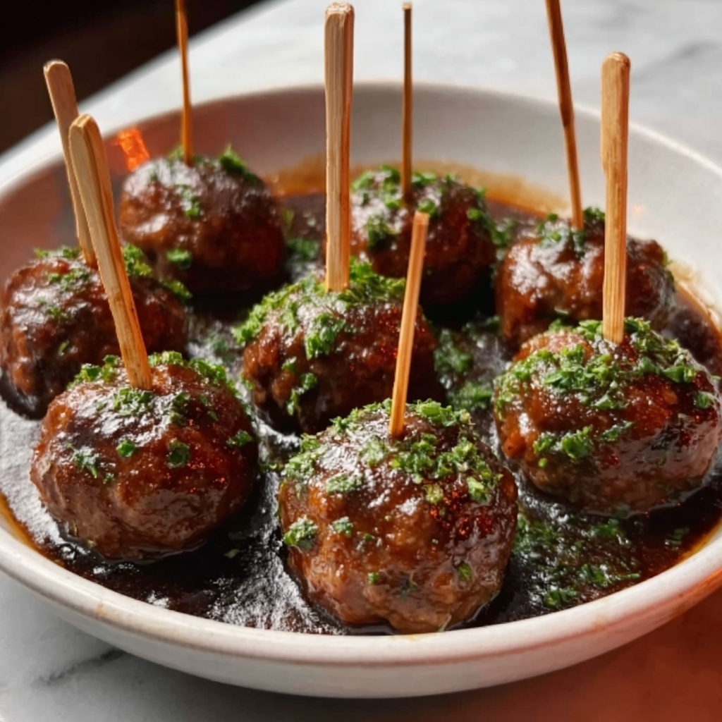 Cocktail Meatballs in Chili-Grape Jelly Sauce Recipe - Recipe Image