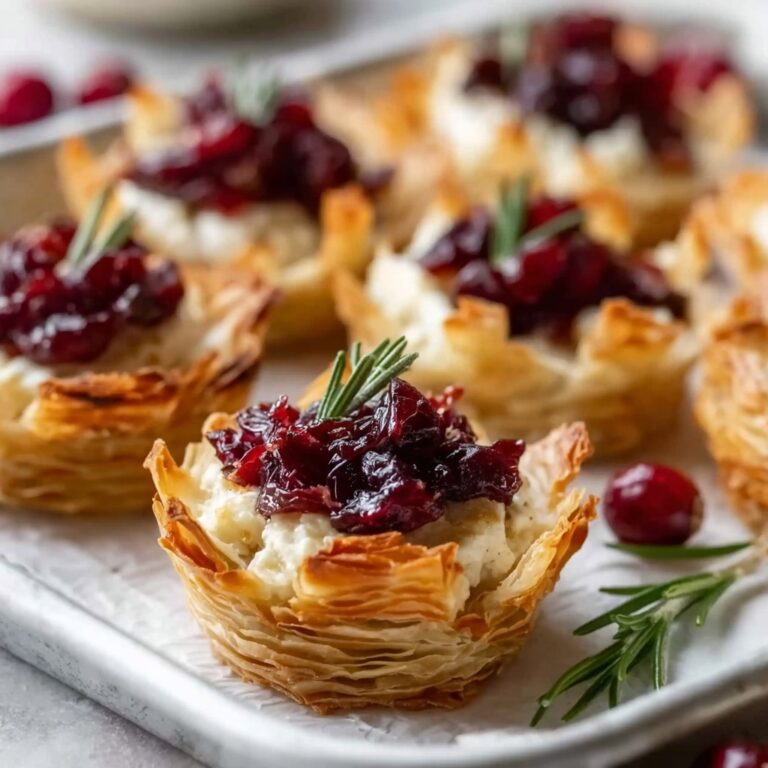 Easy Cranberry Brie Bites Recipe