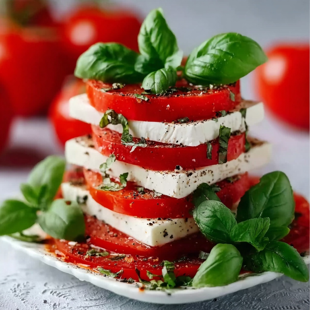 Caprese Tower Recipe - Recipe Image